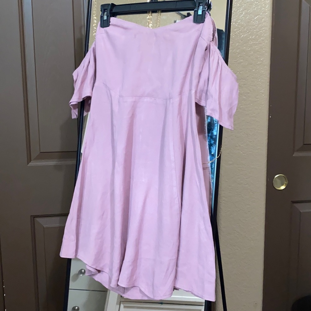 Lilac Strapless/Off the shoulder Dress